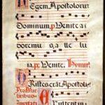 partition de musique grégorienne en notes carrées