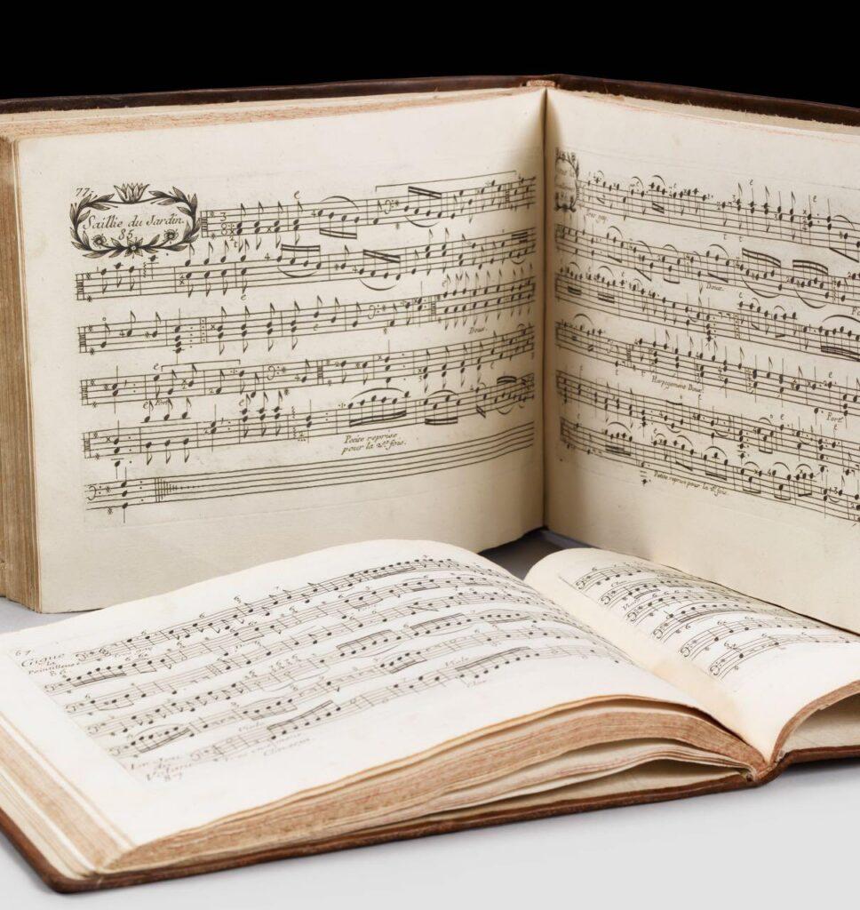 recueil ancien de partitions imprimées