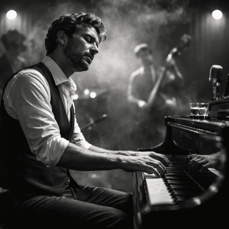 jazzman jouant du piano sans partition