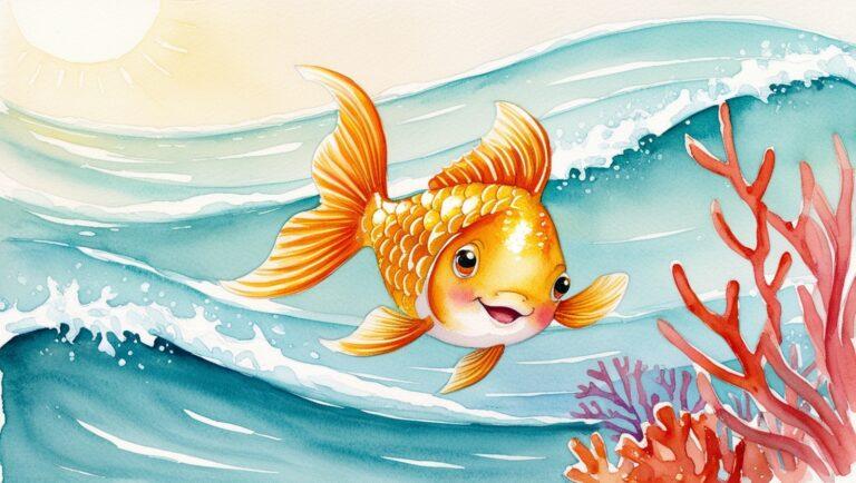 petit poisson rouge nageant dans l'eau