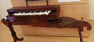 instruments à cordes frottées, curiosité : monocorde à clavier