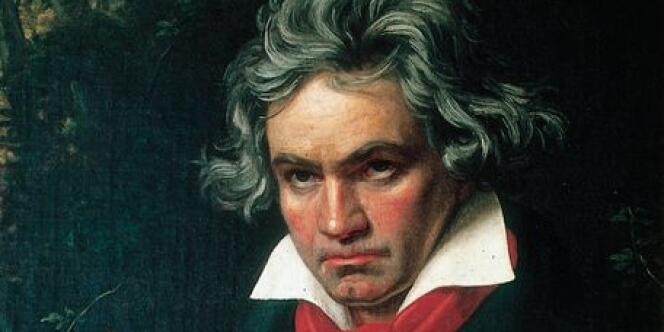 portrait de Beethoven, huile sur toile