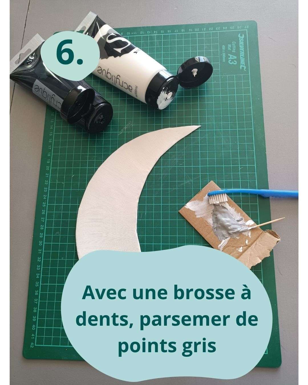 moucheter de points gris