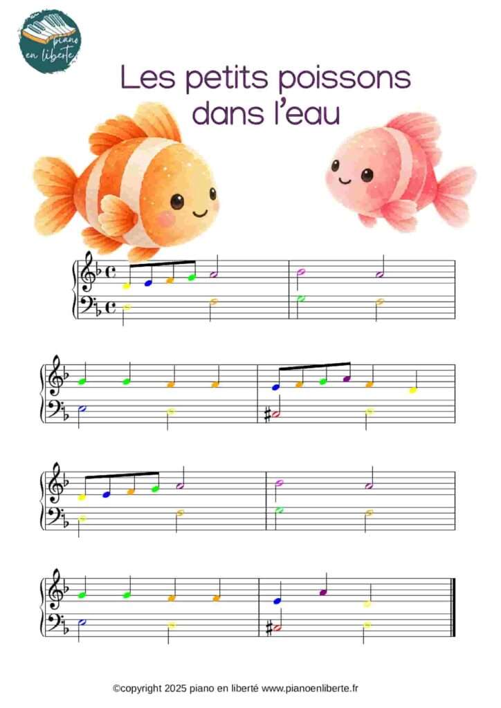 Les petits poissons 2 partition les petits poissons